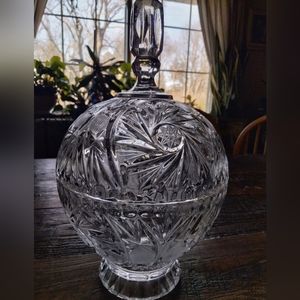 Vintage Violetta Cut Crystal Candy Dish